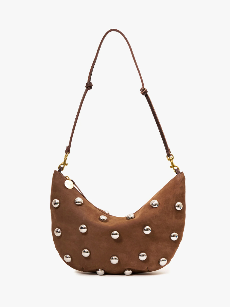 Lune Bag in Smooth Nubuck w/ Studs