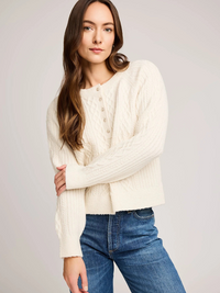 Aspen Pullover Sweater in Cream