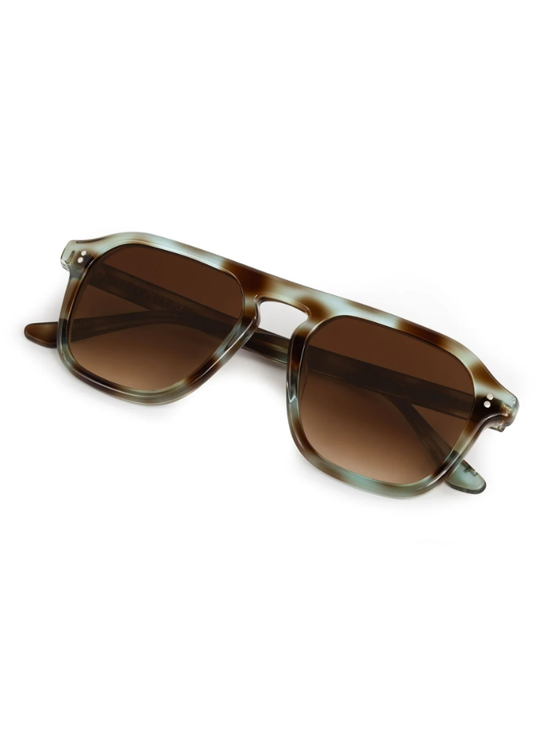 Zander Sunglasses in Aquamarine Tortoise