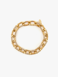 Le Link Bracelet in Vintage Gold/Clear