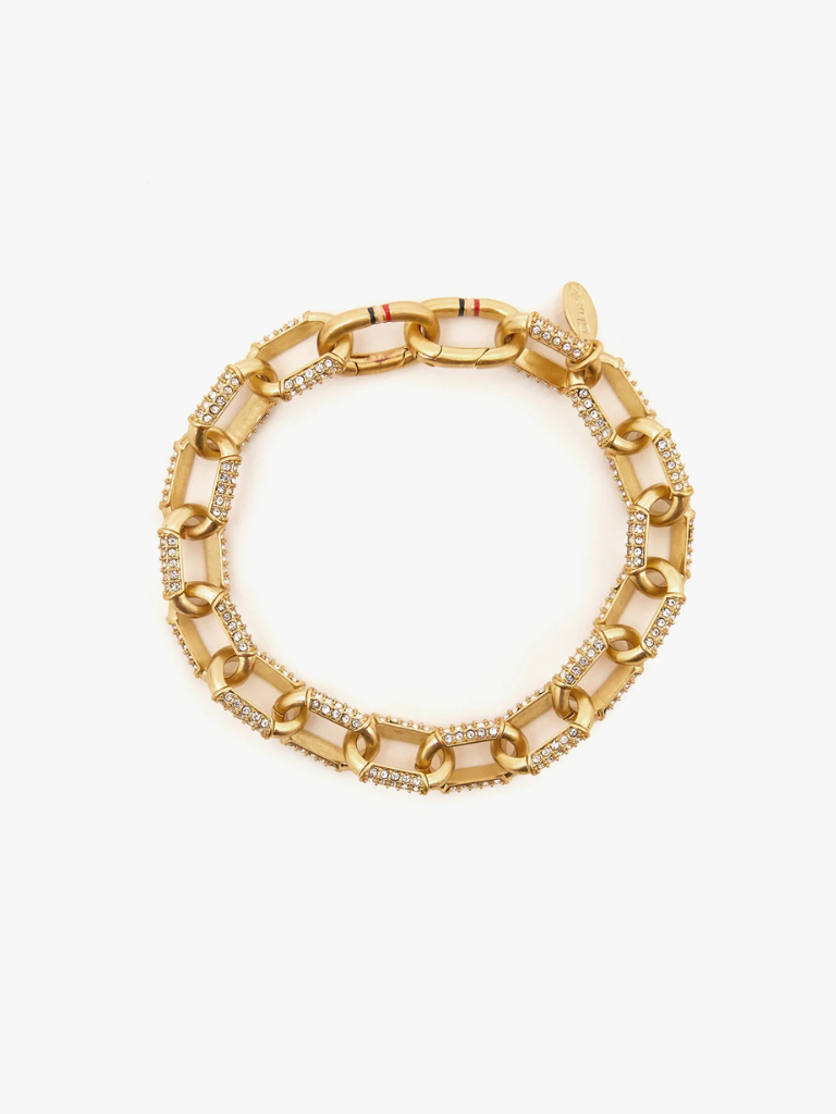 Le Link Bracelet in Vintage Gold/Clear