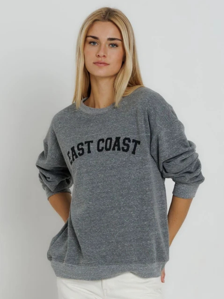 East Coast Oversized Crew in Grey