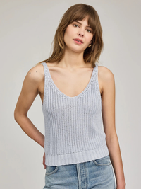Lizzie Knit Tank in Chambray