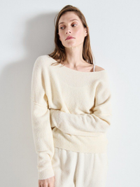 Damsville Sweater in Pannacotta