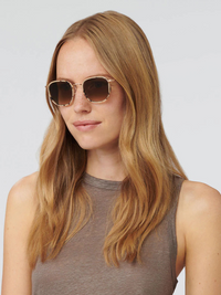 Hyde Sunglasses in Matte Oyster 18k