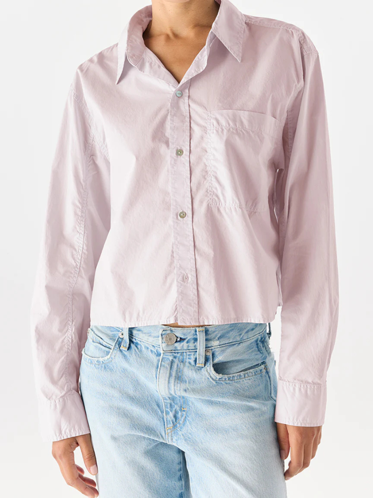 Ruth Crop Shirt in Wisteria