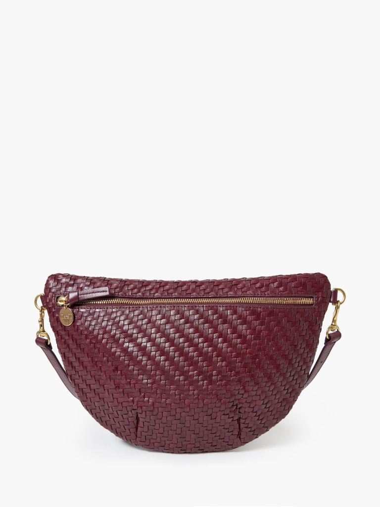 Grande Fanny Pack in Cassis Woven Zig-Zag