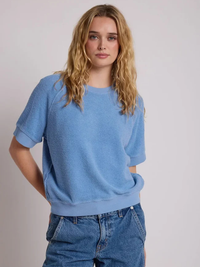 Ziggy Short Sleeve Crew in Carolina Blue