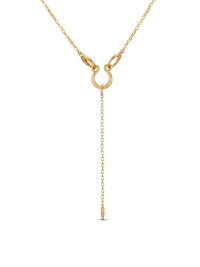Lariat Necklace in Gold