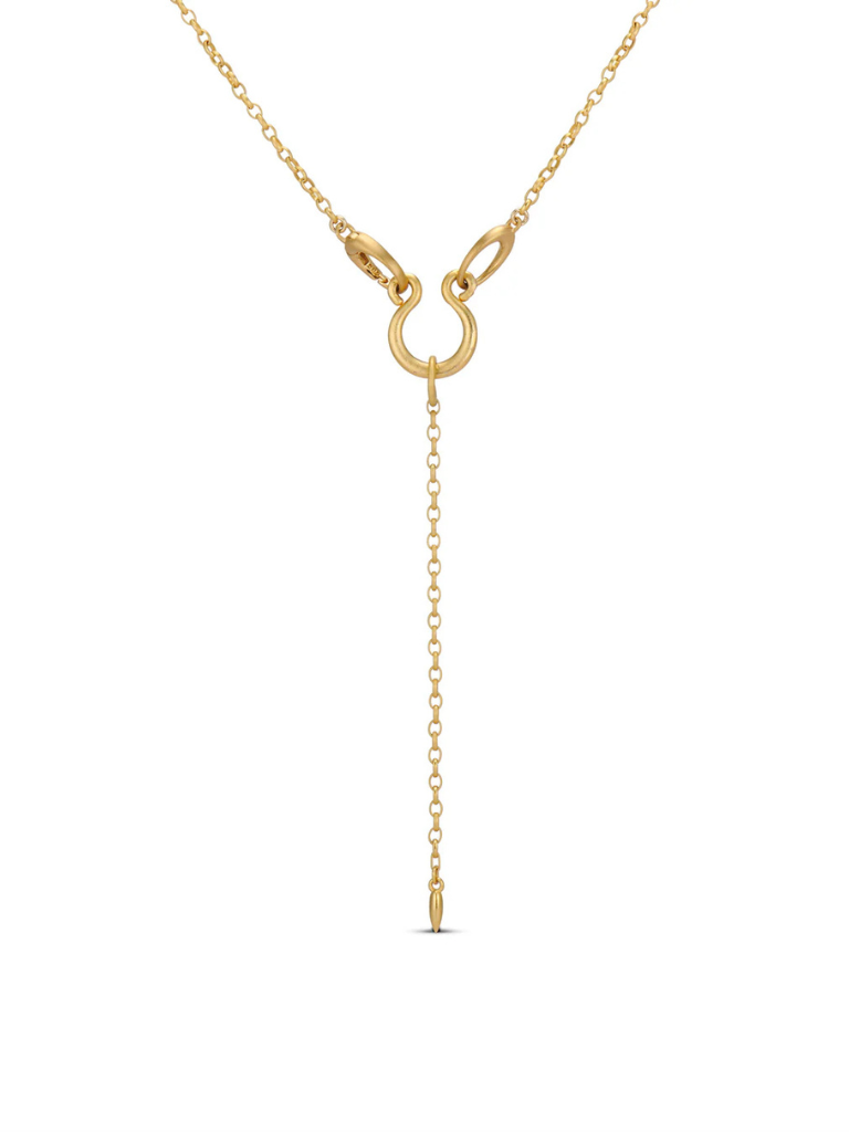 Lariat Necklace in Gold