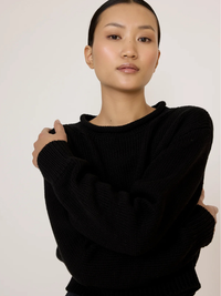 Mare Rolled Neck Sweater in Black