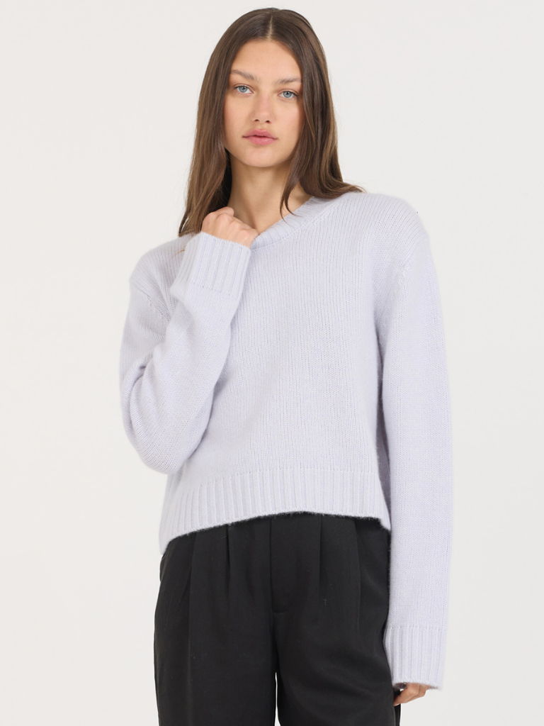 Levanzo Cashmere Pullover in Icy