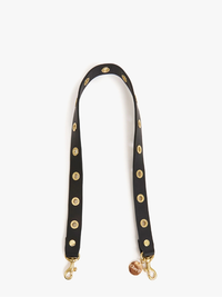 Shoulder Strap in Black w/ Grommets