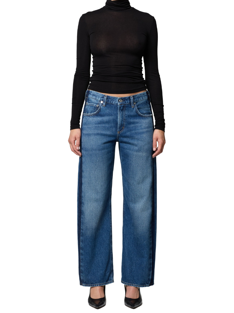 Lindz Low Rise East Straight w/ Tuxedo Stripe in Liro
