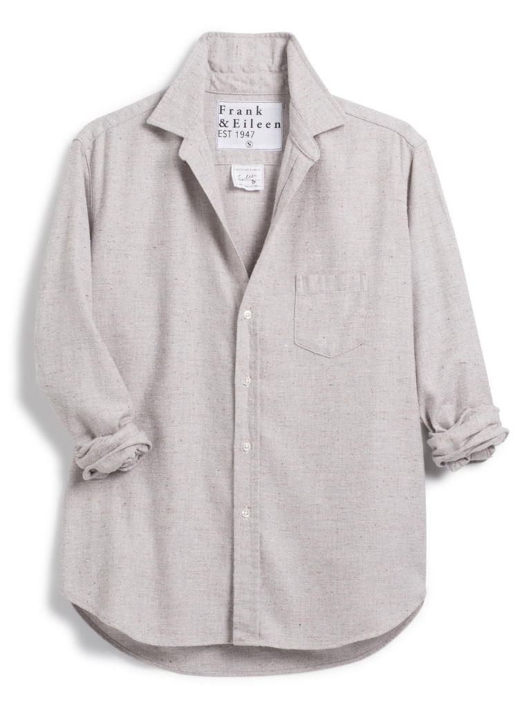 Eileen Button Up Shirt in Textured Gray