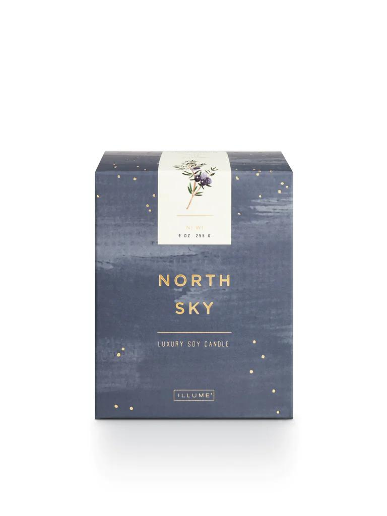 Small Luxe Sanded Mercury Candle in North Sky