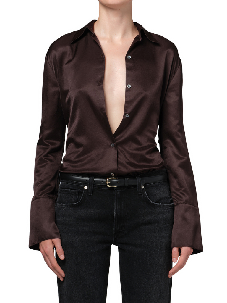 Camilia Shirt in Chocolate Brown