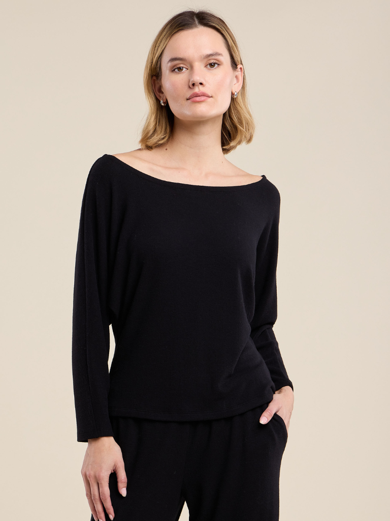 Cecilia Asymetrical Top in Black