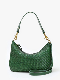 Moyen Messenger in Evergreen Woven Zig-Zag