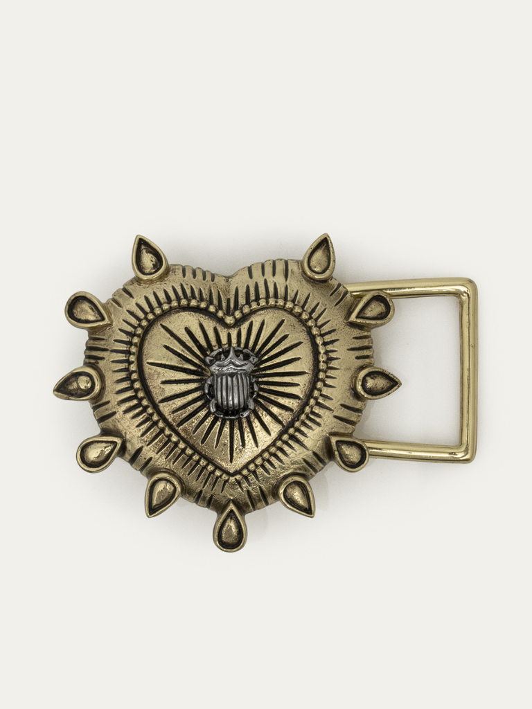 Ex-Voto Belt Buckle in Brass