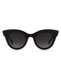 Olivia Sunglasses in Black + Black and Crystal