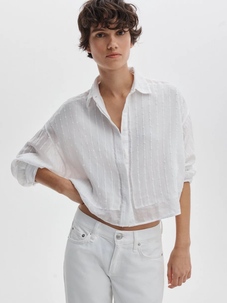 Marin Combo Shirt in White