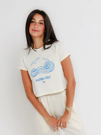 Positano Italy Tee in White
