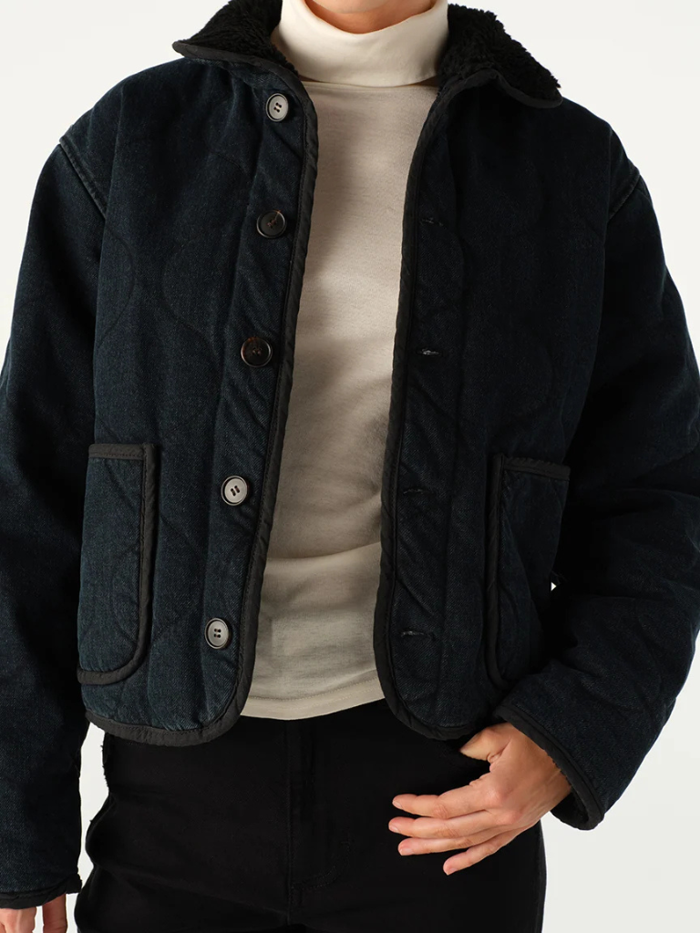 Joni Shearling Jacket in Overcast