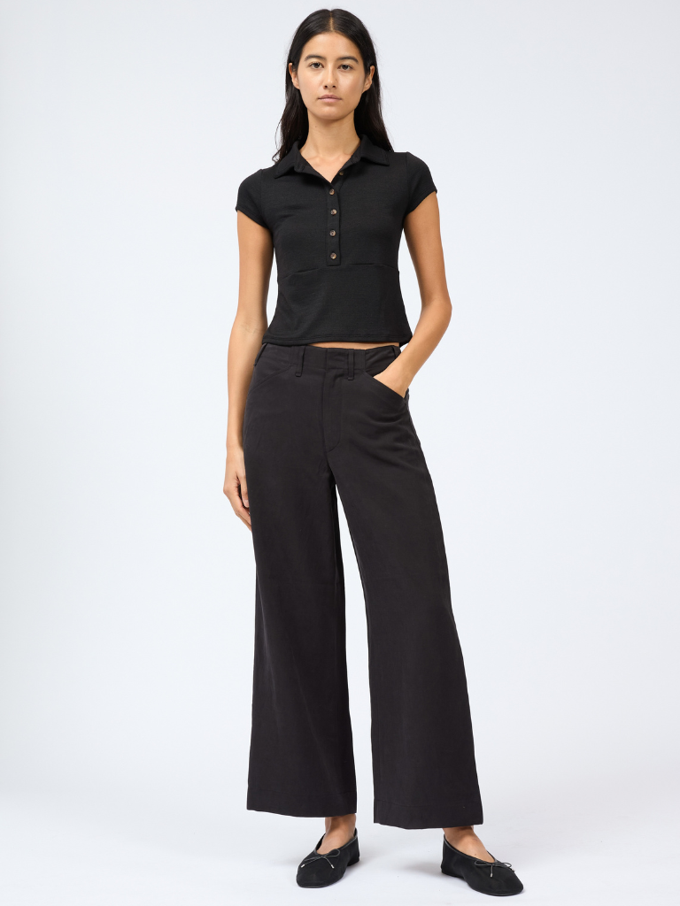 Allison Wide-Leg Pants in Black