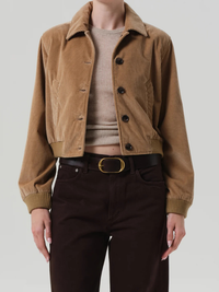 Lola Bomber Jacket in Amber