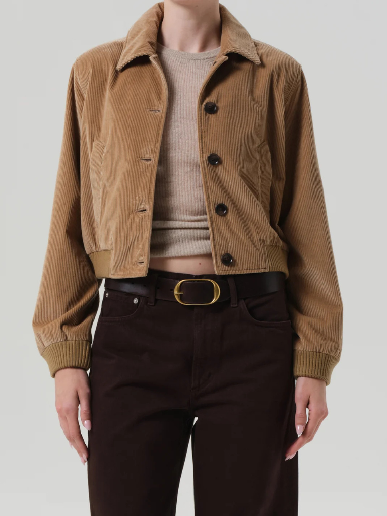 Lola Bomber Jacket in Amber