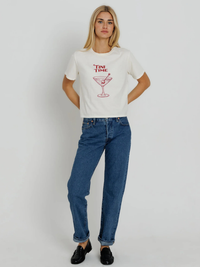 Tini Time Tee in White