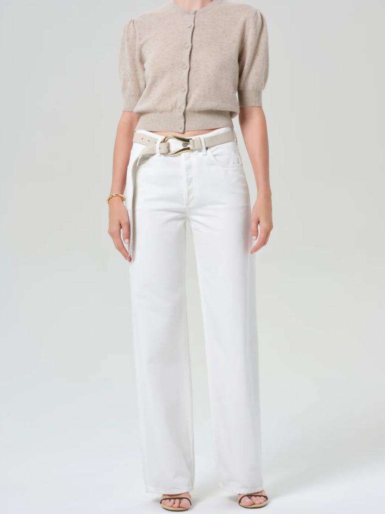 Annina Straight Leg 30" in Soft White