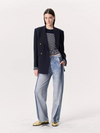 Miramar Terry Wide-Leg Track Pants in Coney
