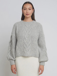 Vaida Sweater in Pale Grey Melange