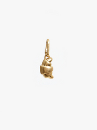 Croissant Charm in Vintage Gold