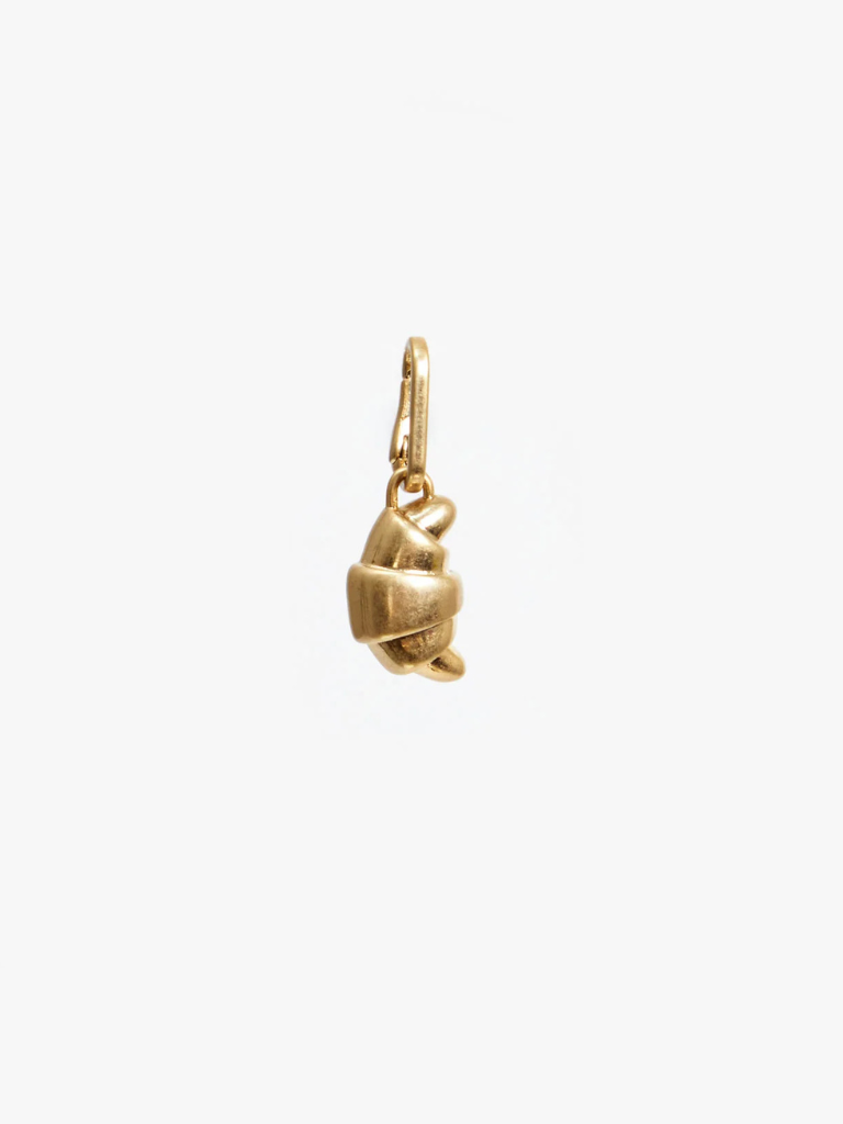 Croissant Charm in Vintage Gold