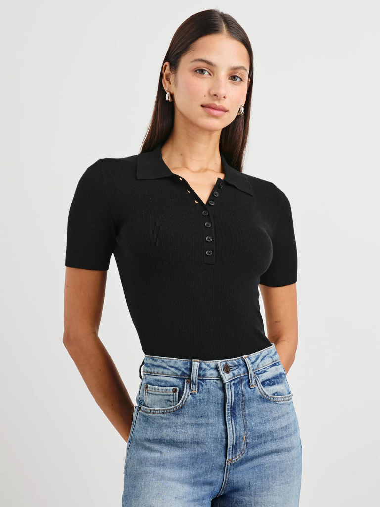 Court Polo in Black