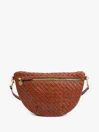 Grande Fanny Pack in Hazelnut Woven Zig-Zag