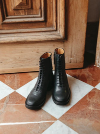 Dal Lace-up Boot in Ringo Black
