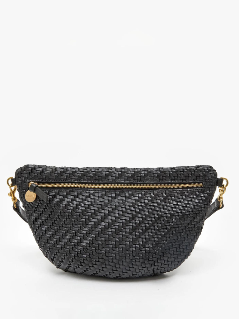 Clare V. Black polka dot coin clutch  Black leather purse, Black polka  dot, Clare v.