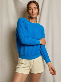Ziggy Inside Out Shrunken Crew in Cobalt
