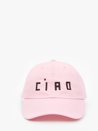 Ciao Baseball Hat in Light Pink