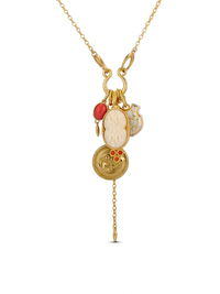 Keeper of All Treasures Charm Necklace Set in Gold
