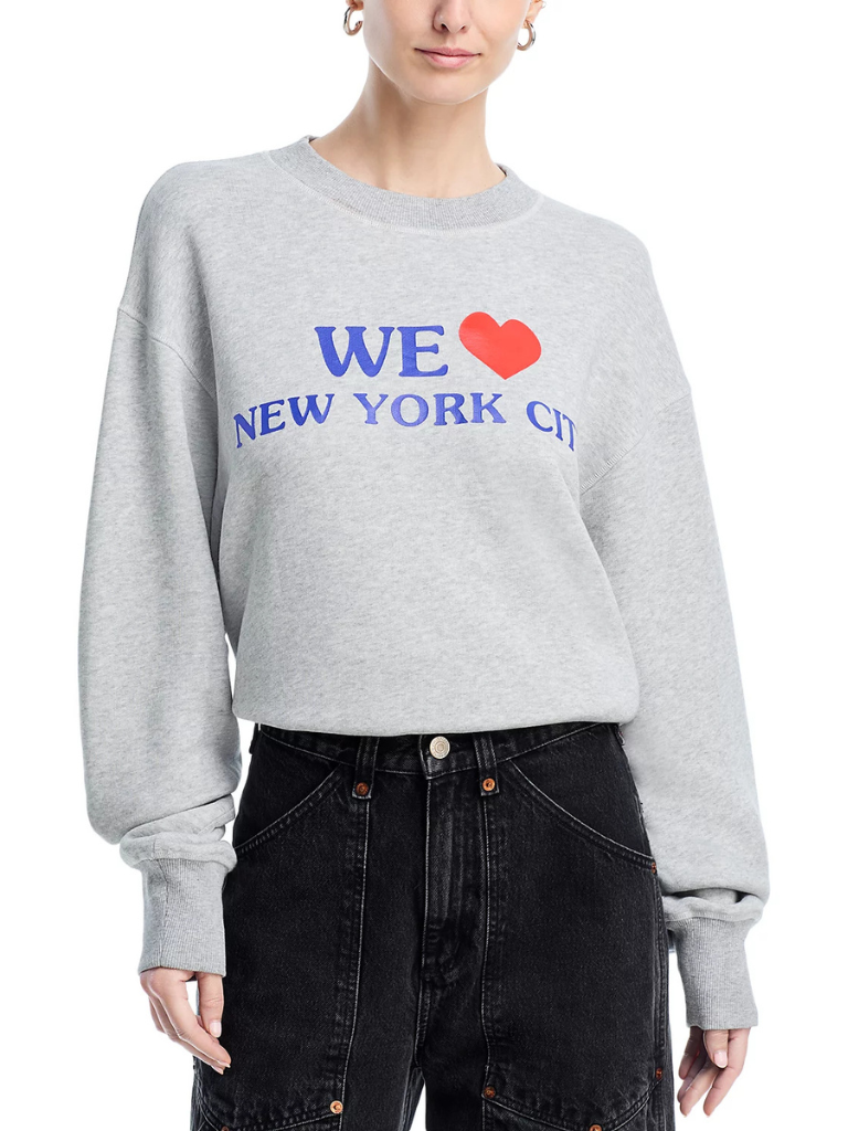 We Heart NYC Sweatshirt in Heather Grey
