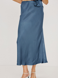 Anya Midi Skirt in Atlantic