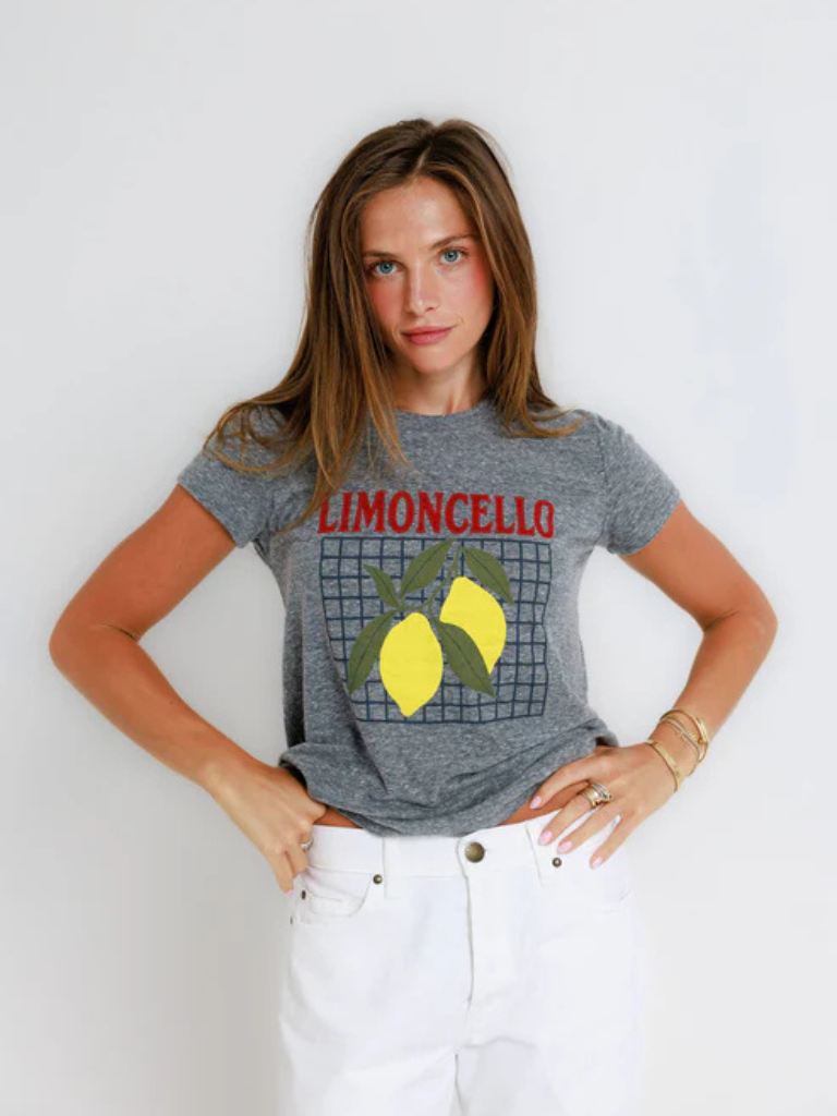 Limoncello Tee in Heather Grey