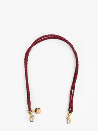 Petite Double Braids Shoulder Strap in Garnet