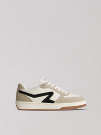 Retro Court Sneakers in Dove/Sand