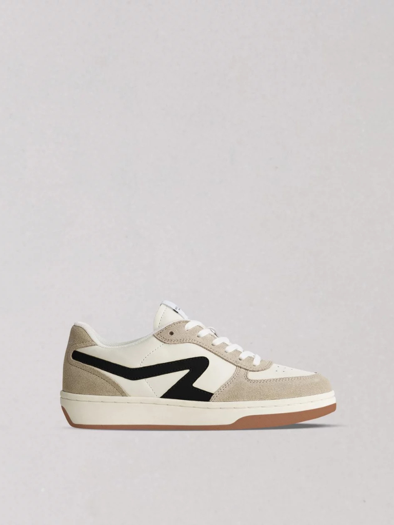 Retro Court Sneakers in Dove/Sand